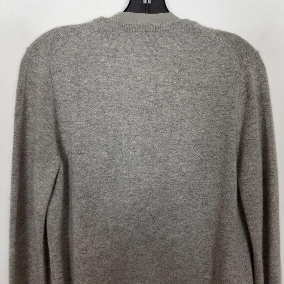 Talbots Women Pure Cashmere Cardigan Sweater Sz S Gray Soft Cozy Casual Office - Picture 5 of 8
